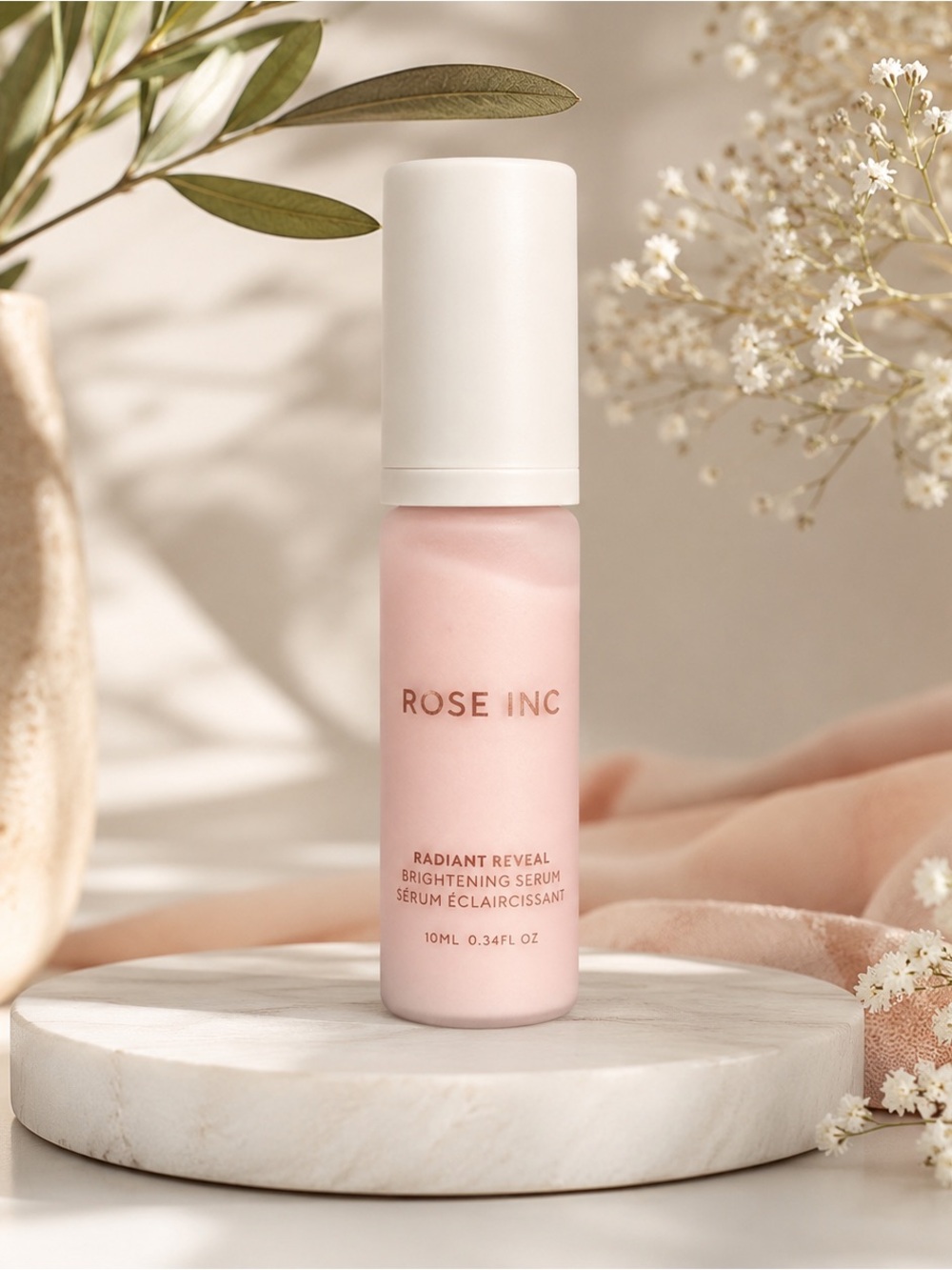 Rose Inc Soft Pink Radiant Reveal Brightening Serum 10 ml Travel Size